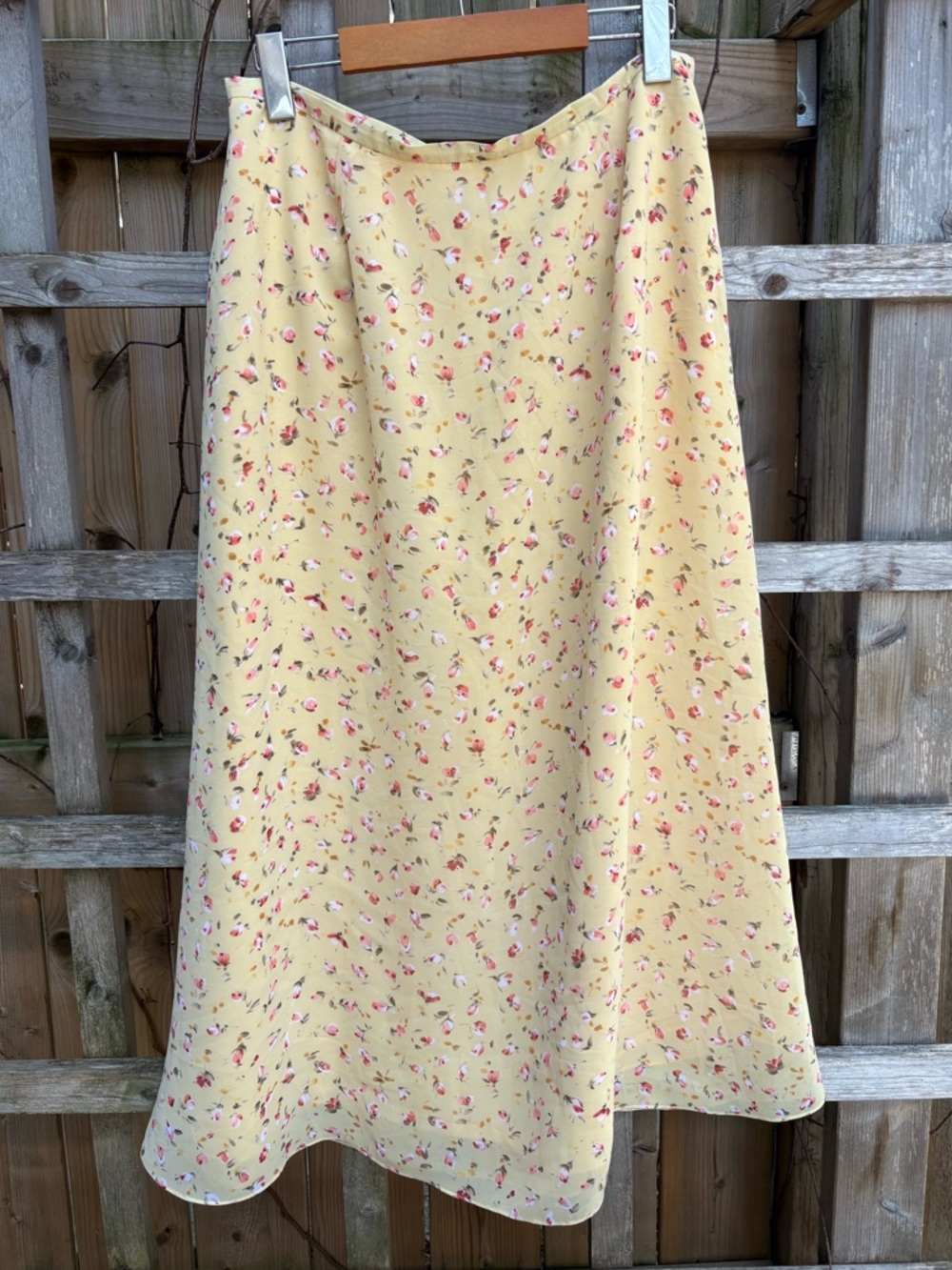 Vintage Floral Midi Skirt